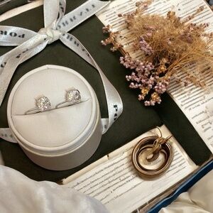 2 CTW Moissanite Earrings